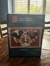 Disney Mickey Minnie Latch Hook Rug Kit 20 x 30 NIB