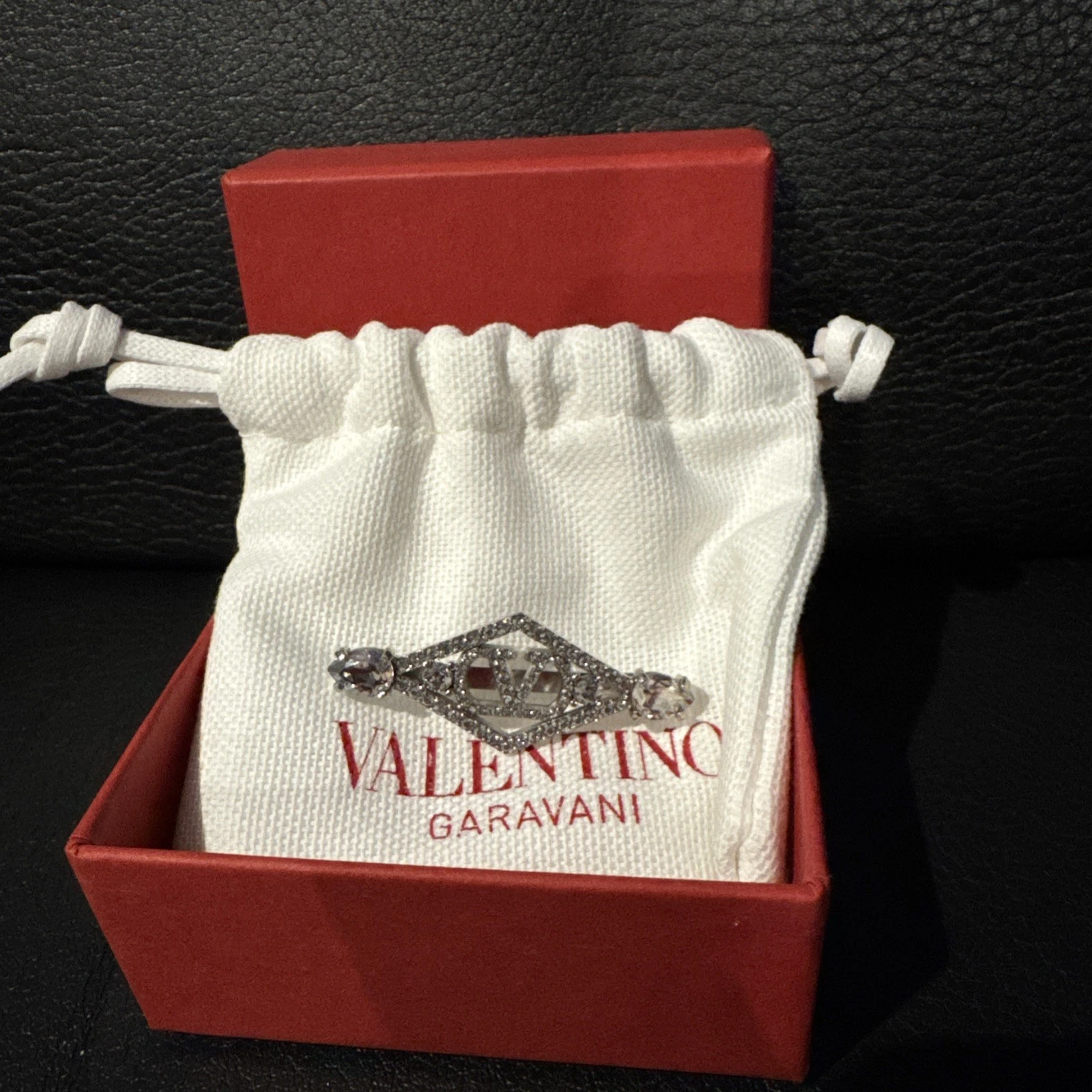 Valentino — VALENTINO Rêve Radieux Swarovski crystal-embellished silver-tone hair clip