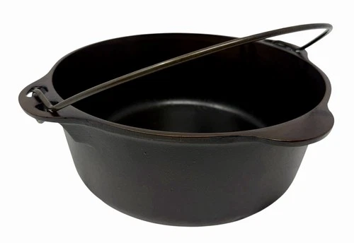 Vintage Griswold Erie PA No. 8 Tite-Top Seasoned Dutch Oven Sits flat No Lid