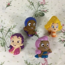 Bubble Guppies Bath Pool Water Squirter Toy Lot 4 Figures Oona Goby Deema Molly