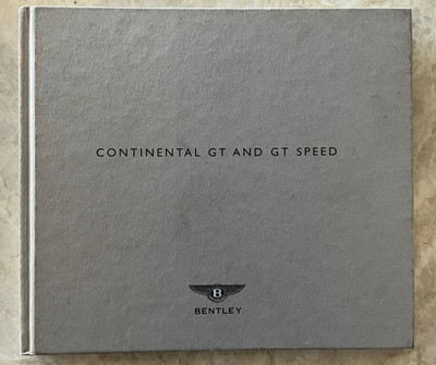 BENTLEY CONTINENTAL GT & GT SPEED HARDBOUND PRESTIGE BROCHURE 2010 USA EDITION