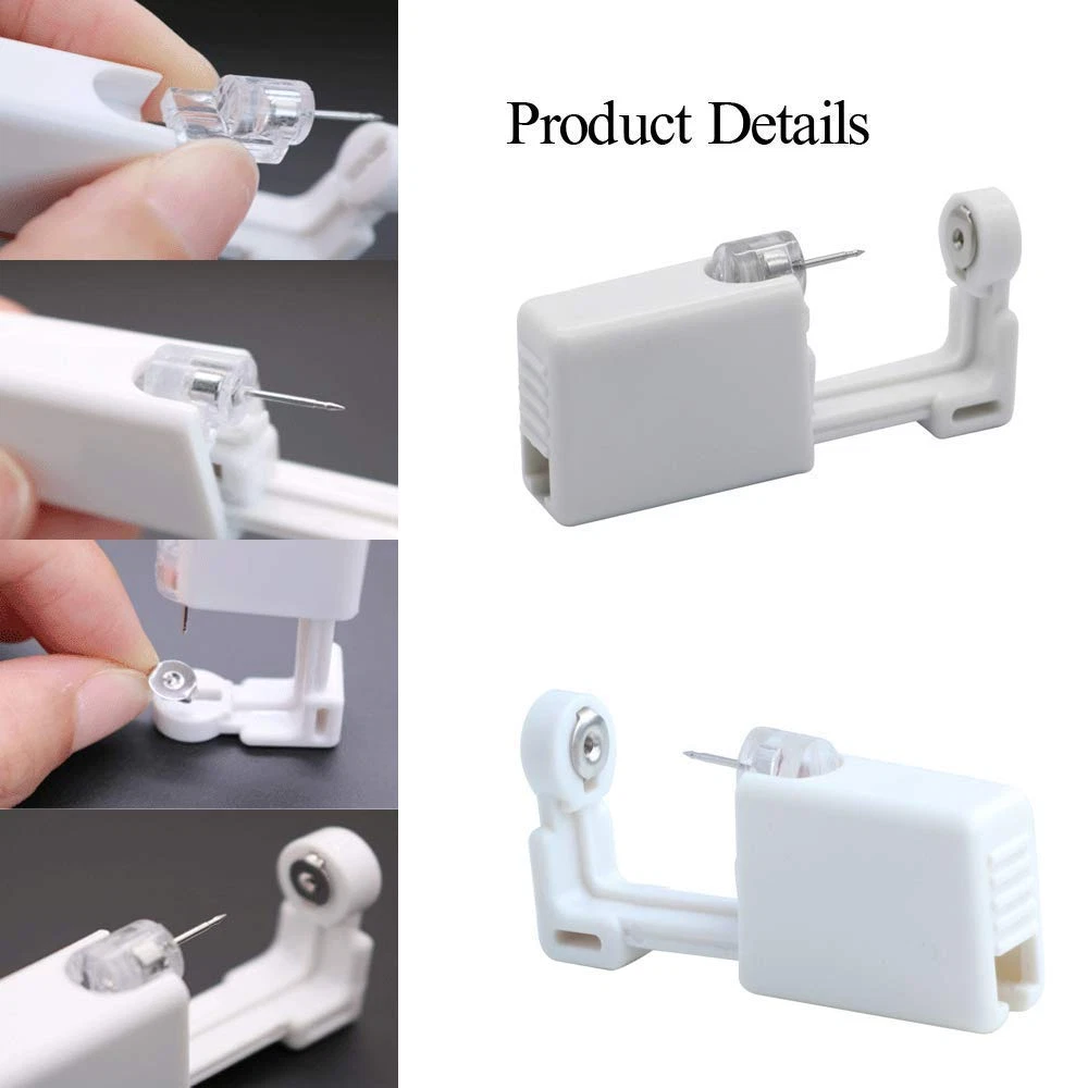 Nose Piercing Gun -  2 Pack Nose Piercing Kit Disposable Self Nose Piercing Gun image 2