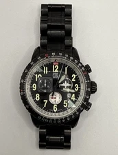 ESQ By Movado Black Stainless Steel Swiss Quartz Movement Watch