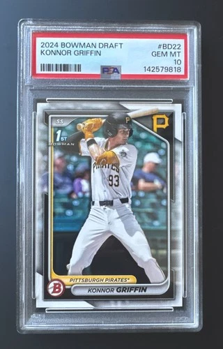 2024 Bowman Draft #BD22 - Konnor Griffin 1st Bowman Paper - PSA 10 Gem Mint!