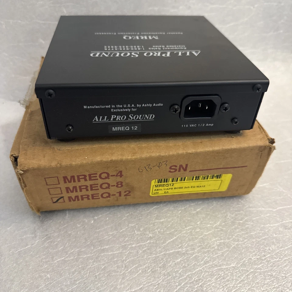 NEW Ashly (All Pro Sound) MREQ Speaker Equalization Protection Processors - Image 3 of 3