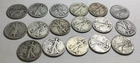 1918/1944 WALKING LIBERTY 90% SILVER HALF DOLLARS, WELL CIRCULATED FREE SHIPPING