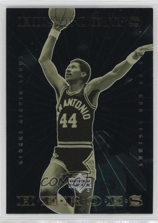 1999-00 Upper Deck NBA Legends History's Heroes George Gervin #HH6 HOF 7sw