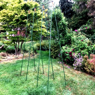 GARDENSKILL Pea and Bean Buddy Runner Bean Frame Climbing Plant Support 1.2m W x 2.4m H