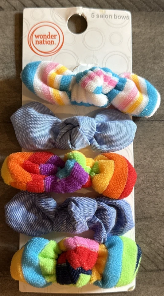 Wonder Nation 3+ Envolturas para la cabeza y pinzas para el cabello para niñas LOTE DE 13 NUEVO Foto 4 de 4