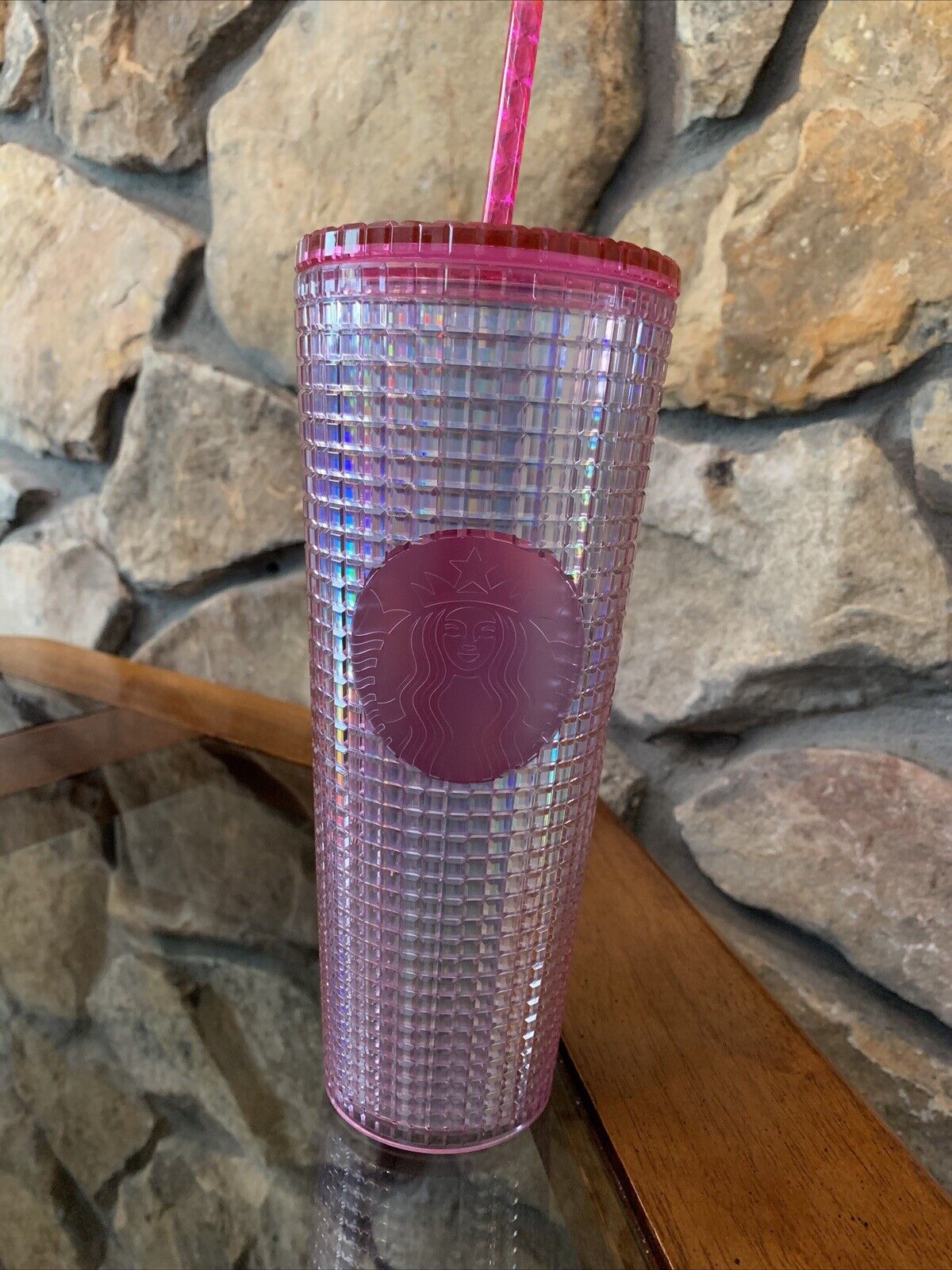 Starbucks Dining | Starbucks 2023 Summer Bubblegum Pink Swirl Venti Tumbler 24oz Cold Cup | Color: Pink | Size: Os | Gi812's Closet