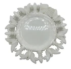 Westmoreland Milk Glass Plate Flag Eagle Fleur-de-Lis Americana Colonial AN13