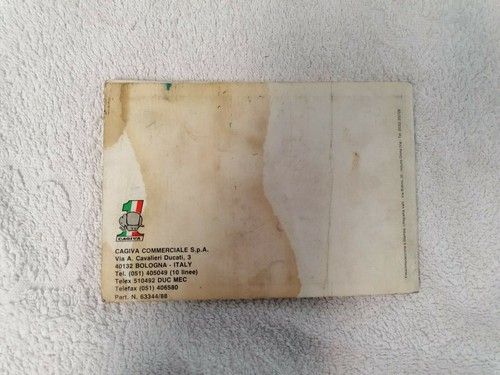 Bedienungsanleitung Owner`s Manual in Englisch & Italienisch für Cagiva COCIS 50 - Photo 9/9