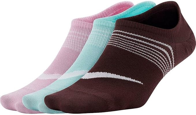 Nike Performance Light-weight Socks Pairs Black Gym Ankle Socks Wmns Size  6-10