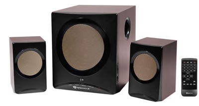 Rockville ROCK MEDIA Bluetooth Bookshelf Speaker System+Sub/USB/SD/FM+Remote