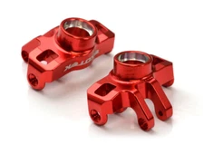 Exotek Arrma Typhon GROM / Granite GROM Red Aluminum HD Steering Hub Set 2275