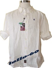 Chemise Homme Grande Taille Pur Lin 3XL 4XL 5XL 6XL 7XL Blanc Made IN Italy