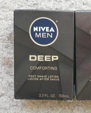 Pack of 6 Nivea Men Deep Comforting Post Shave Lotion 3.3oz each NIB