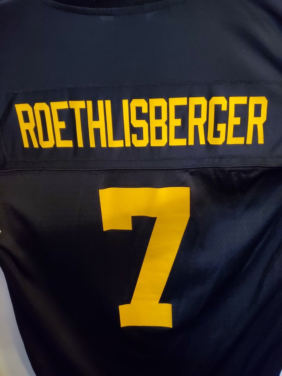 Reebok - NFL ピッツバーグスティーラーズ ROETHLISBERGER ゲームシャツ 2008-11 Pittsburgh Steelers Roethlisberger #7 Reebok On