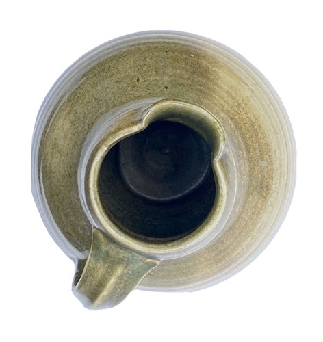 Studio Pottery Art Stoneware Pottery 9" Pitcher Wood Fired Jug Studio Mark - Picture 5 of 7