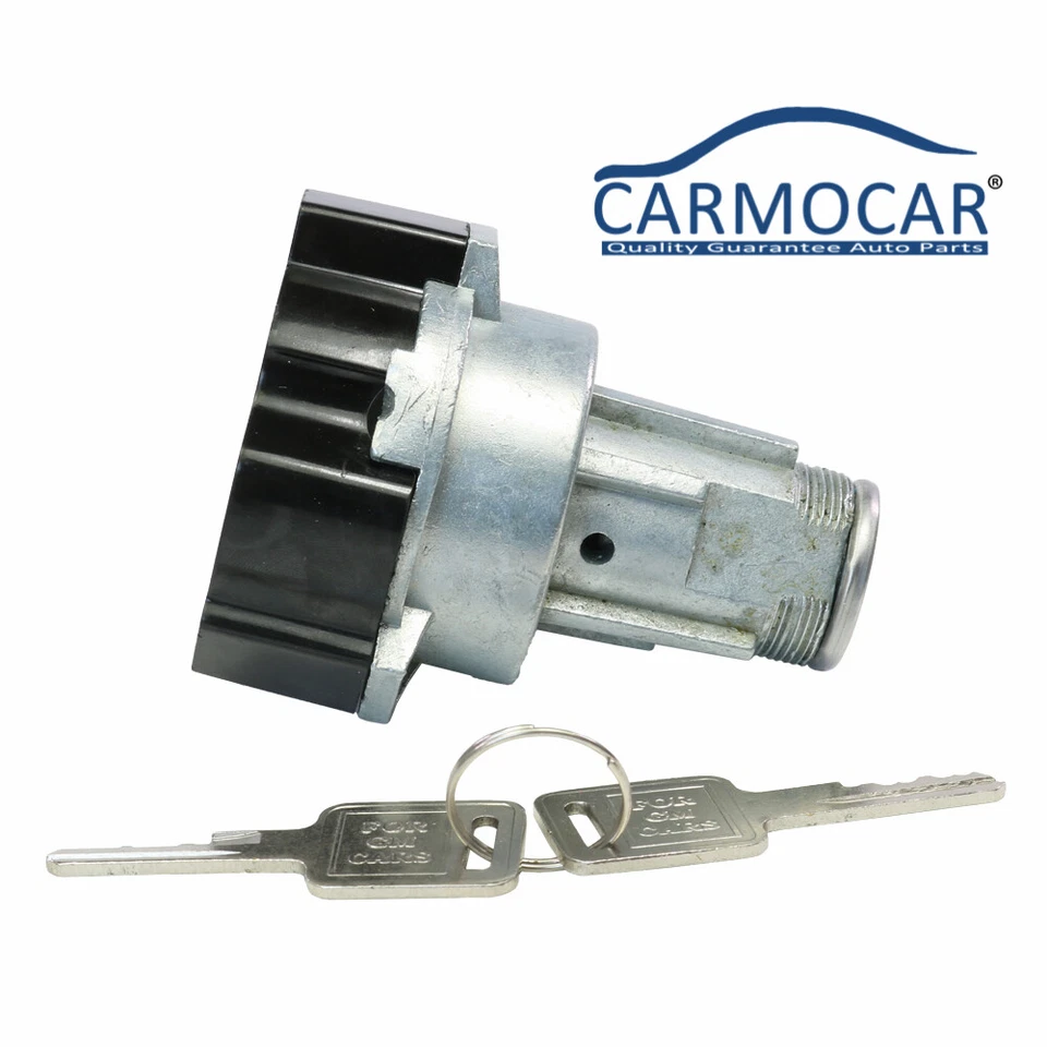 Interruptor de arranque del cilindro de bloqueo de encendido en el tablero con llaves para Chevy GMC 1967-1979 Foto 2 de 4