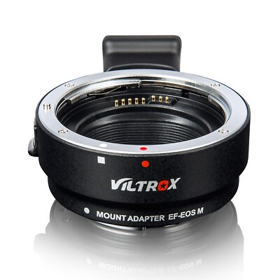 Viltrox EF-EOS M Electronic AF Auto Focus Lens Mount Adapter for Canon EF/EF-...