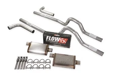 Dual Exhaust Kit 3" Flowmaster Flow FX Side Exit Fits 73 to 79 Ford F-Series