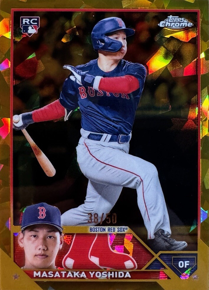 2023 Topps Chrome Sapphire #471 Masataka Yoshida RC Gold Parallel #/50 Red Sox
