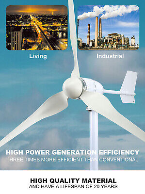 2000W Vertikale Achse Windturbinen-Generator Komplettset 48V Windmühle 220V  Wechselstrom-Ausgang Haushalts-Kit mit Controller-Wechselrichter