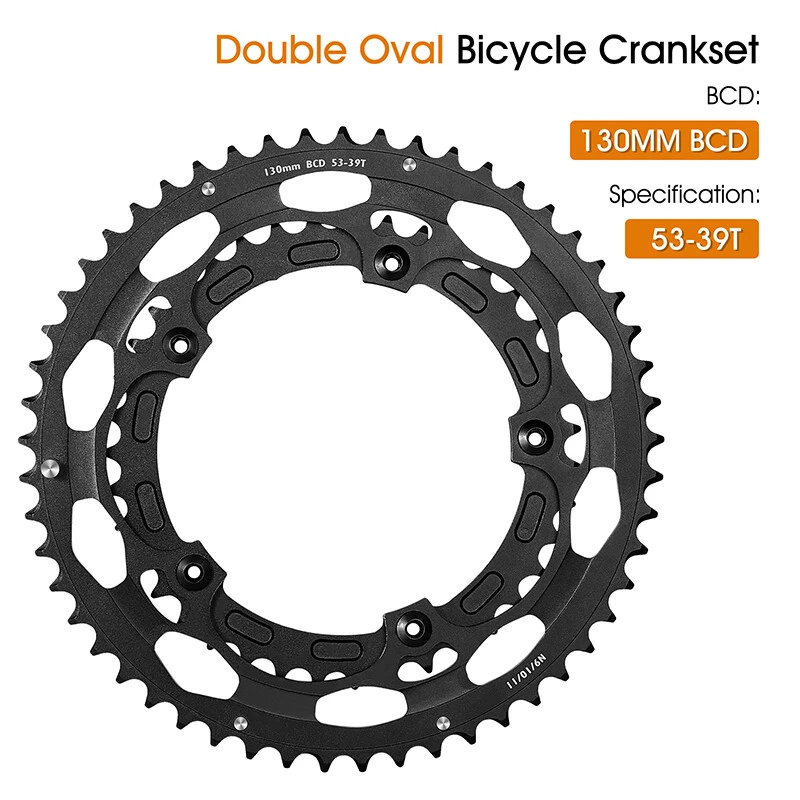 WEST BIKING CNC 110BCD Road Bike Chainring 39T 53T Tooth Plate 9/10/11 Speed - Image 4 of 4