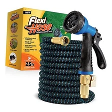  with 8 Function Nozzle, 25FT - Lightweight Expandable Garden Hose, No-Kink 