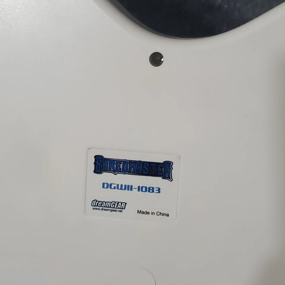 Nintendo Wii Wireless Guitar Hero Shredmaster Dreamgear White Video Game Guitar - Image 4 of 4