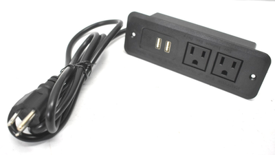 JHDZ JH-13 Furniture Power Distribution Unit 2 Outlets with 2 USB