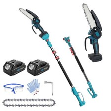 Akku Hochentaster 18V, Teleskop-Kettensäge kompatibel mit Makita, Profi-Astsäge