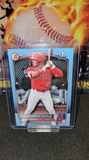 KEVIN CASTILLO 2025 Bowman 1st # BP-82 SKY BLUE PAPER 'd /499 Angels