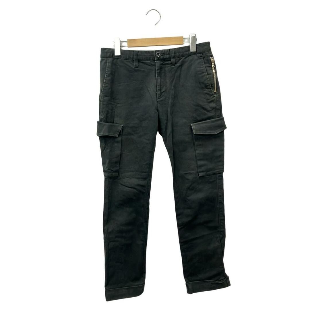 Junhashimoto Men's Cargo Pants with Distressed Details - Dirt & Fraying Design