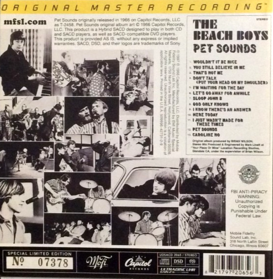 The Beach Boys - Pet Sounds MFSL SACD (Hybrid, Remastered