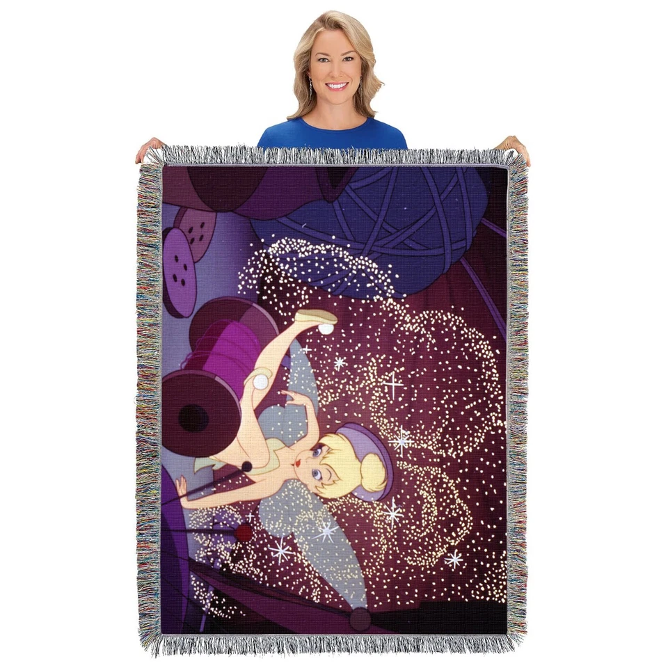 Tapiz acrílico Northwest Disney, Tinkerbell, torpe no metido 48 pulgadas por 60 pulgadas Foto 2 de 4