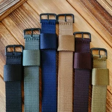 NATO strap 1pc RAF PVD Buckle WWII HD Ballistic nylon Army Military Watch Bands