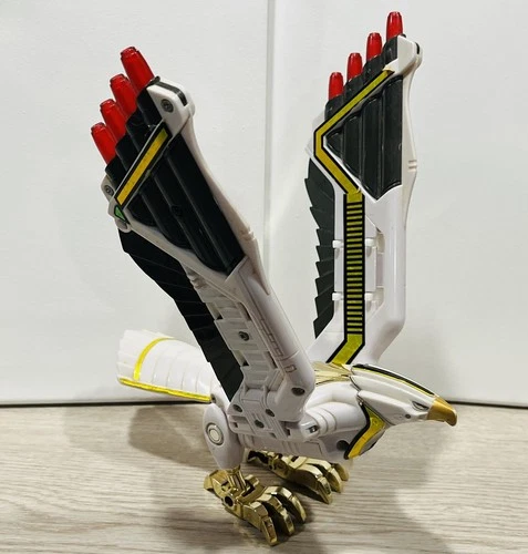 VTG 1995 Bandai Mighty Morphin Power Rangers White Ranger Legacy FalconZord 17”