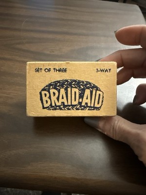 Vintage Braid Aid Set of 3 In original Box EUC Clean