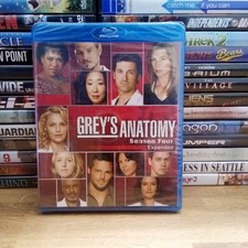 Grey's Anatomy Season Four 4th Expanded Blu-ray, 2008,4-disc set New, Sealed