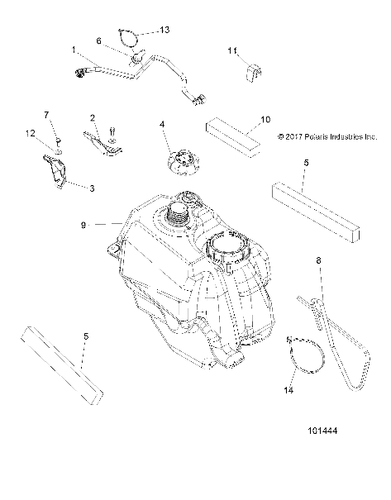 Polaris Fuel Pump Kit, ATV, Genuine OEM Part 2207673, Qty 1 - Picture 2 of 2