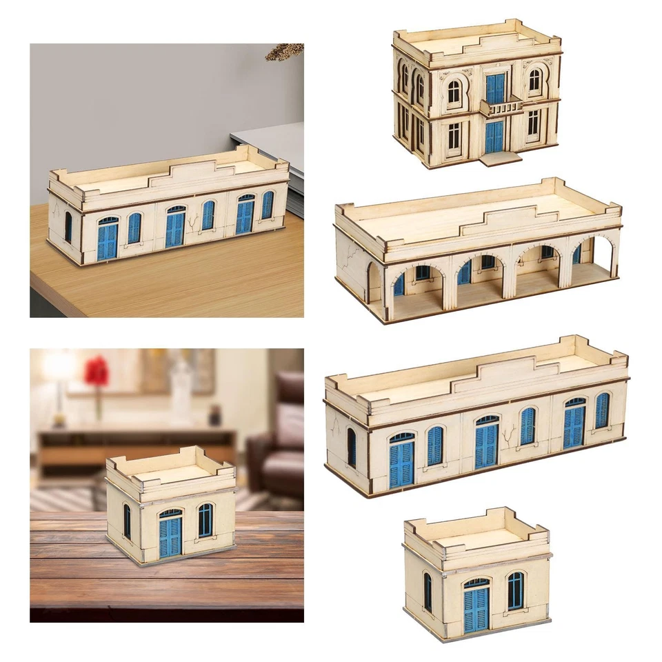 Kit di architettura in legno 1/72 Puzzle 3D Edifici creativi Kit fai da te - Immagine 2 di 2