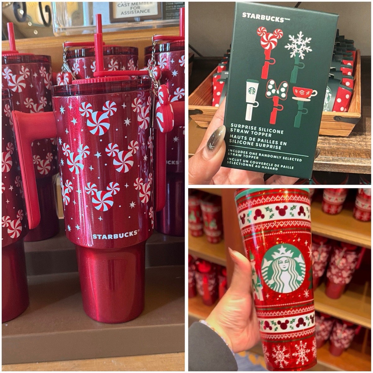 Disney Parks 2025 Holiday Mickey Peppermint Swirl Starbucks