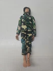 Vintage Louis Marx Action Figure Camo Marine Military Soldier