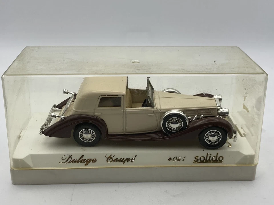 SOLIDO Delage Coupé Ref: 4051 classic car 1930s 1:43 scale vintage model - Image 4 of 4
