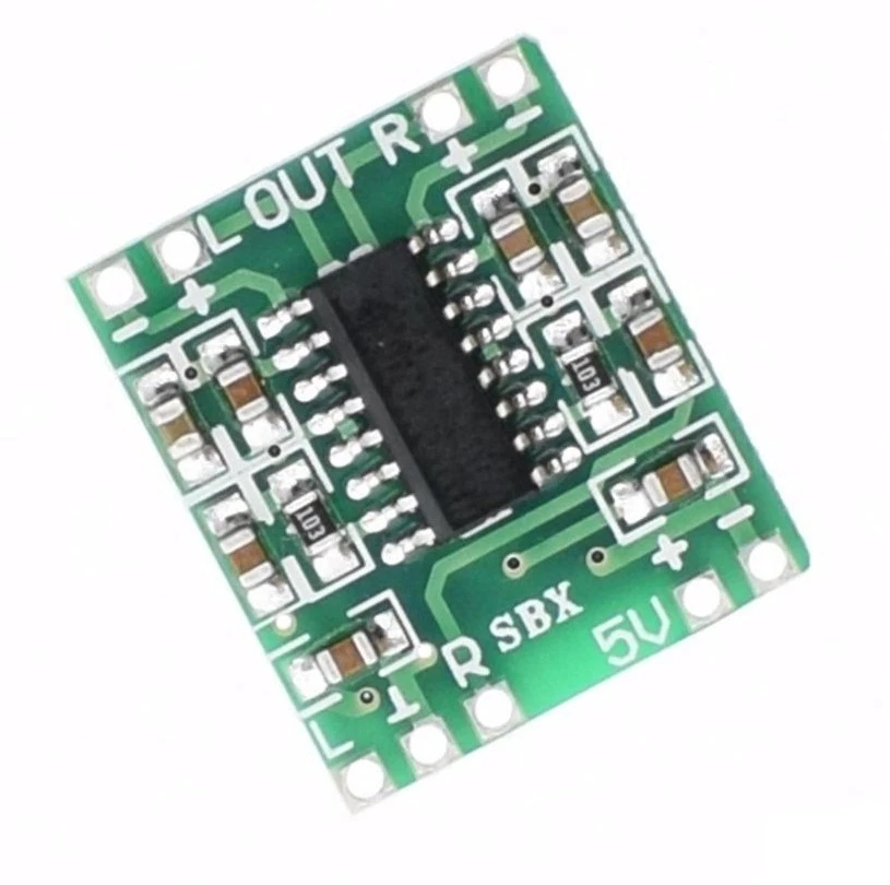 MINI AMPLIFICATORE DIGITALE 3 + 3W 2,5-5V CLASSE D MODULO PAM8403  - Immagine 3 di 4