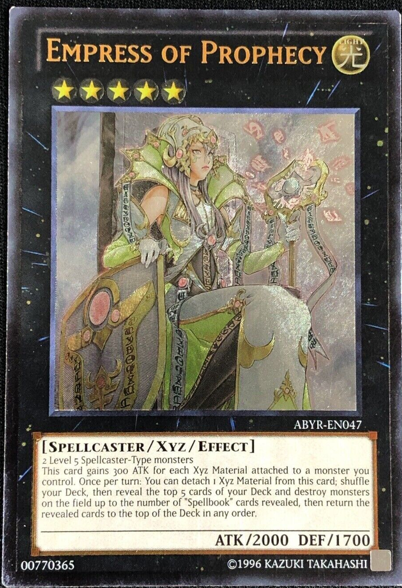 prophecy yugioh card Spellbook Magician of [REDU-EN015] Ultimate Rare  Black Swamp Games Empress of Prophecy ULTIMATE RARE