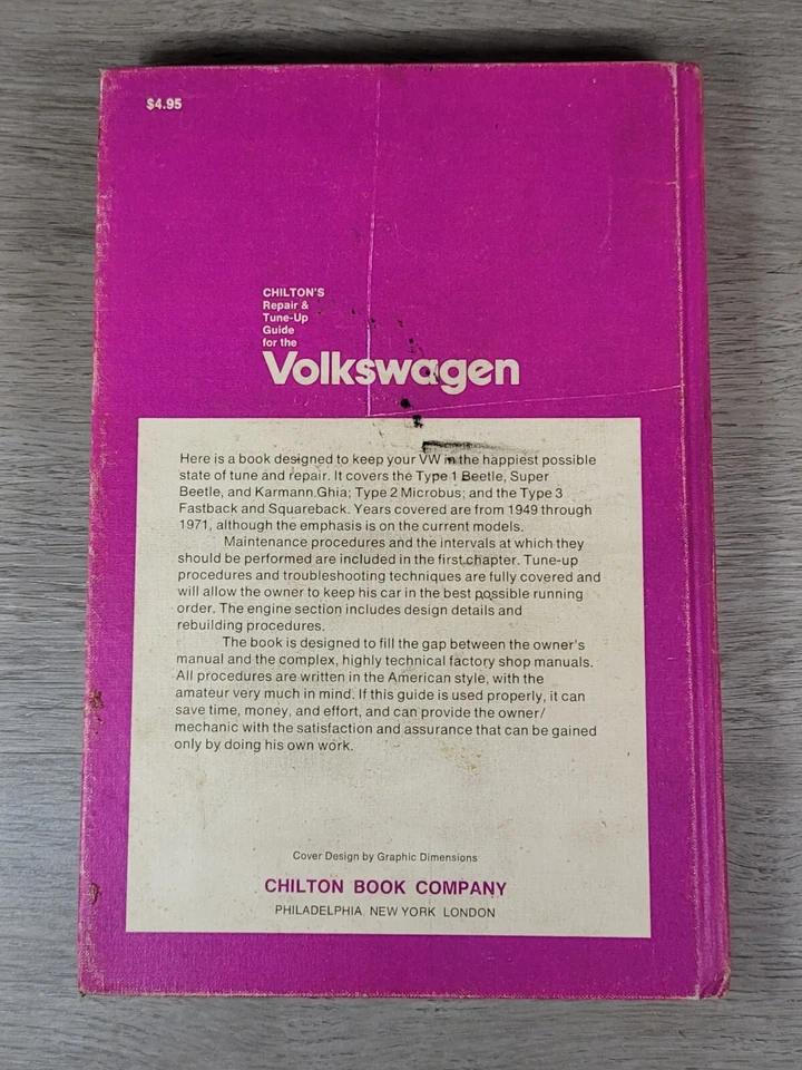 Guía de reparación de VW Volkswagen Chilton y catálogo de piezas de moldura superior con sobre 1989 Foto 2 de 4