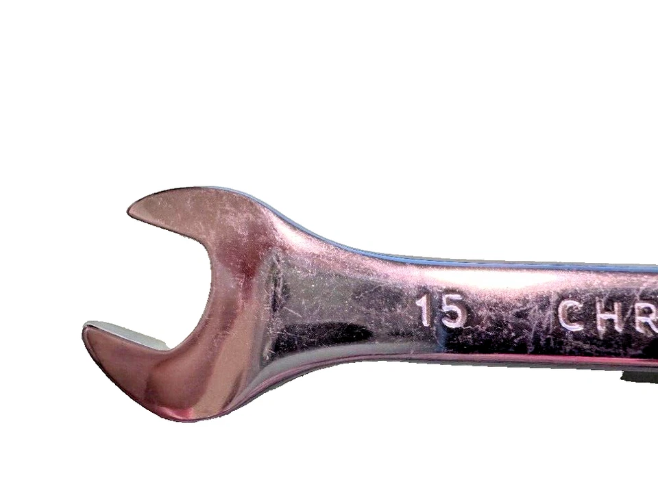 15 MM Fully Polished Metric Combination Wrench Chrome Vanadium 12 pt - Image 4 of 4
